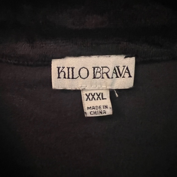 KILO BRAVA Black Velour Jumpsuit w/Stripes Down Sleeves & Legs sz. XXXL - Picture 6 of 9